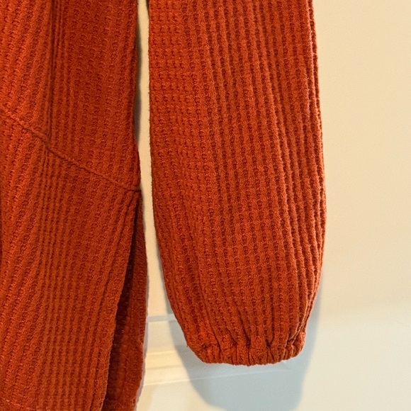 EUC Cato Burnt Orange Size L Waffle Knit Top “I’ll Drink To That Whiskey” - Picture 3 of 11